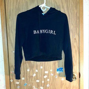 BABYGIRL CROPPED HOODIE